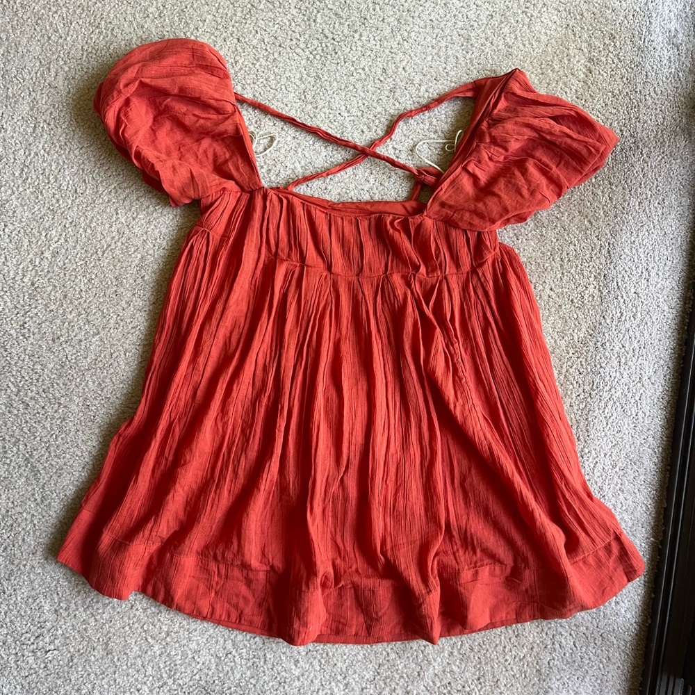 Free People babydoll low back mini dress